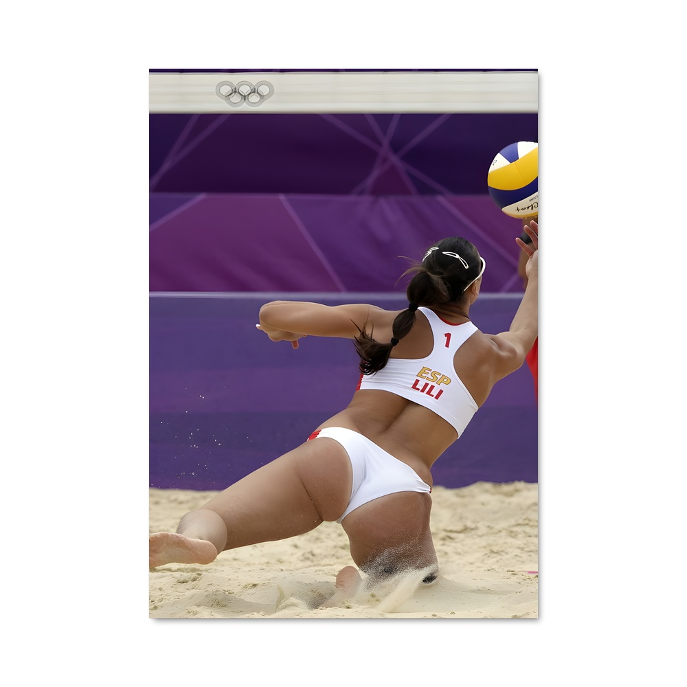 Poster Beach Queen – affiche Beach-volley